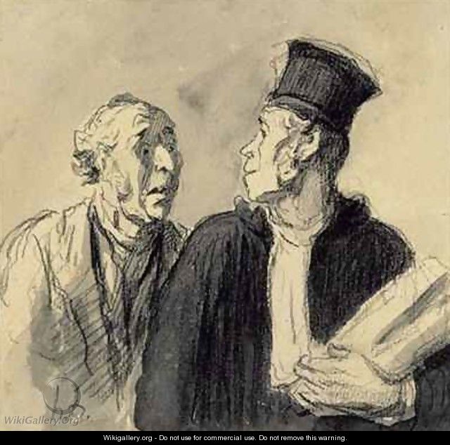 The Lawyer and his Client 2 - Honoré Daumier