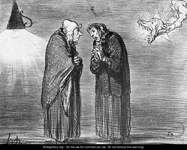 Series Actualites the comet Ah ma pauv madame Chaffarou - Honoré Daumier