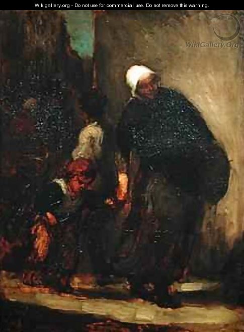Street Scene - Honoré Daumier