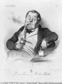 A true smoker from the series Galerie physionomique - Honoré Daumier