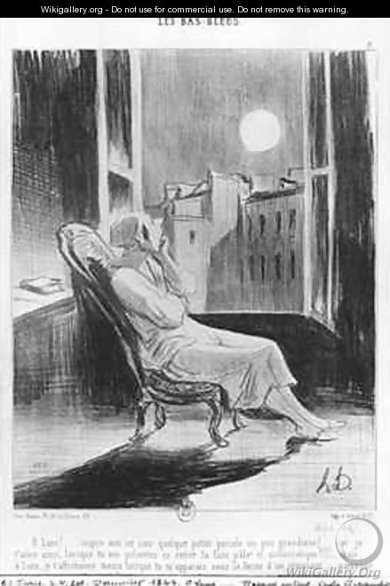 Series Les Bas Bleus O Moon - Honoré Daumier Series Les Bas Bleus O Moon - Honoré Daumier