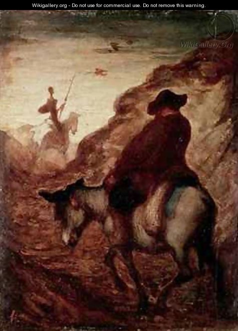 Sancho and Don Quixote - Honoré Daumier