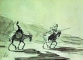 Don Quixote and Sancho Panza - Honoré Daumier