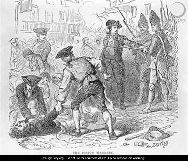 The Boston Massacre - (after) Darley, Felix Octavius Carr