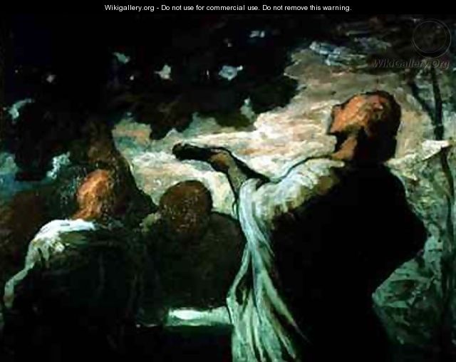 The Serenade - Honoré Daumier