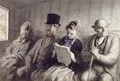 The First Class Carriage - Honoré Daumier