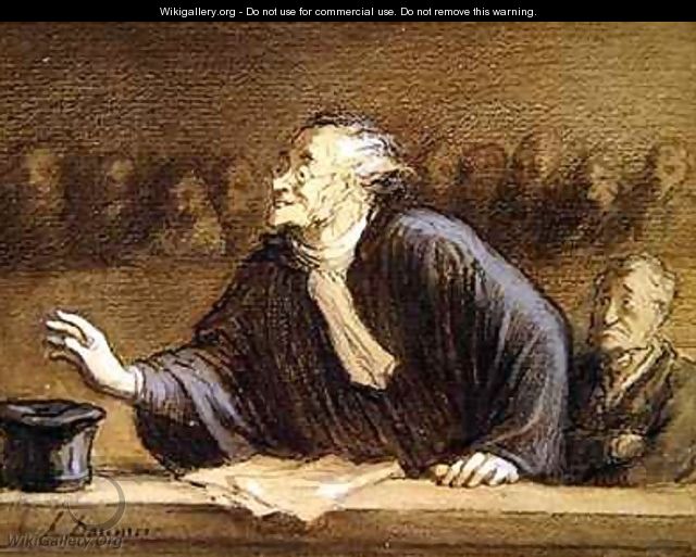 The Lawyer - Honoré Daumier