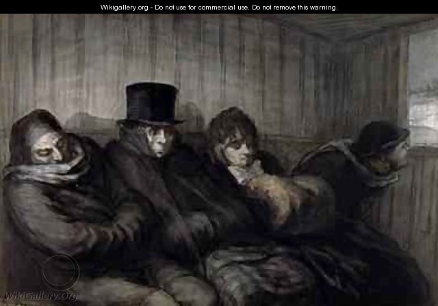 The Second Class Carriage - Honoré Daumier