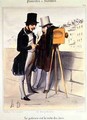 Cartoon ridiculing the length of time necessary to take a daguerrotype photo - Honoré Daumier