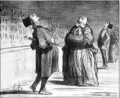 Series Actualites Parisians waiting for the arrival of the famous comet - Honoré Daumier