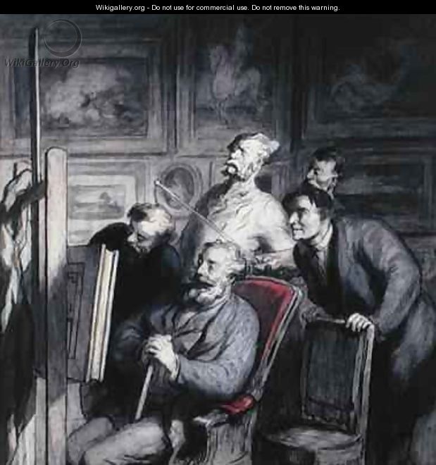 The Amateurs - Honoré Daumier
