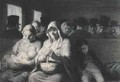 The Third Class Carriage - Honoré Daumier