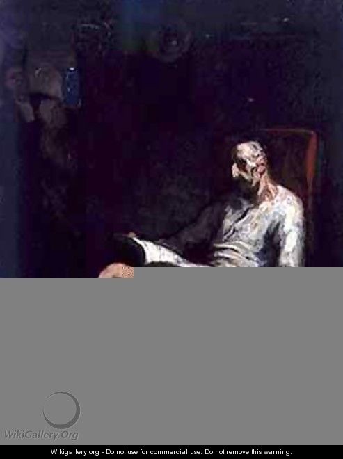 Don Quixote Reading - Honoré Daumier