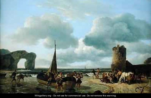 Coastal Scene - Jean Louis (Marnette) De Marne