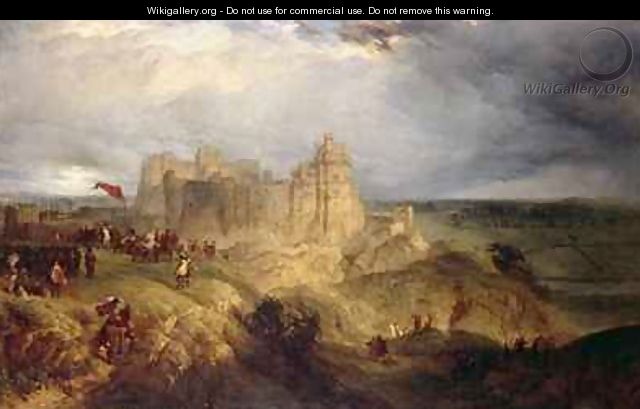 Nottingham Castle King Charles I Raising his Standard - Henry Thomas Dawson