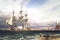 Sheerness Island of Sheppey Guardship Saluting - Henry Thomas Dawson