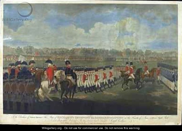 The King reviewing the Armed Association in Hyde Park on 4th June 1799 - (after) Dayes, Edward