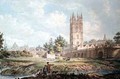 Magdalen College and Bridge Oxford from the River - Edward Dayes