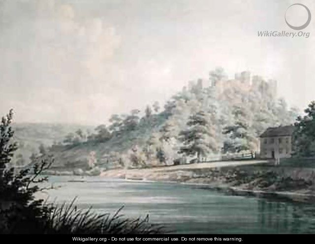 View of Goodrich Castle on the River Wye - Edward Dayes