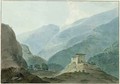 Chukha Casle in Bhutan - Thomas & William Daniell