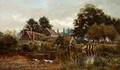 The Back of Walford Mill Wimborne - Arthur Davis