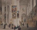 Interior of a church at St Rombaut Malines - John Scarlett Davis