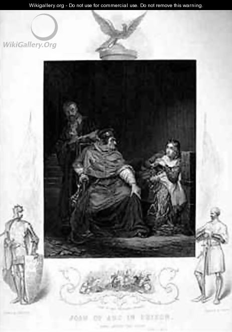 Joan of Arc in Prison Act III in Henry VI - (after) Delaroche, Hippolyte (Paul)