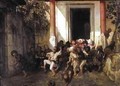 Leaving the Turkish School - Alexandre Gabriel Decamps