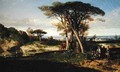 Landscape or Don Quixote - Alexandre Gabriel Decamps