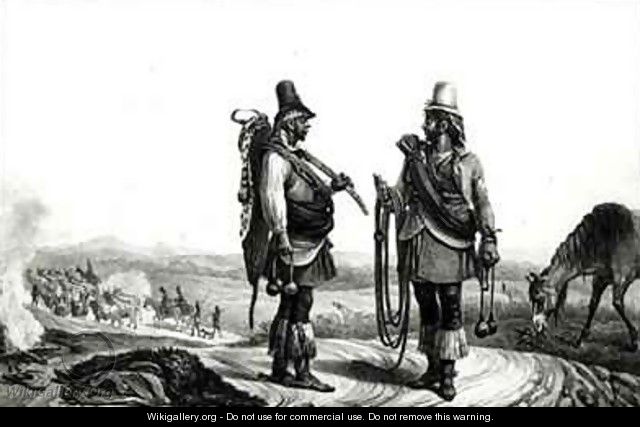 Charrua Indians from Voyage Pittoresque et Historique au Bresil - (after) Debret, Jean Baptiste