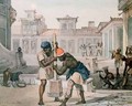 Slaves making a street in Rio de Janeiro - (after) Debret, Jean Baptiste