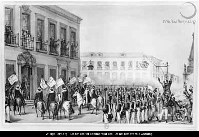 The Acclamation of Pedro I 1798-1834 Emperor of Brazil Rio de Janeiro - Jean Baptiste Debret