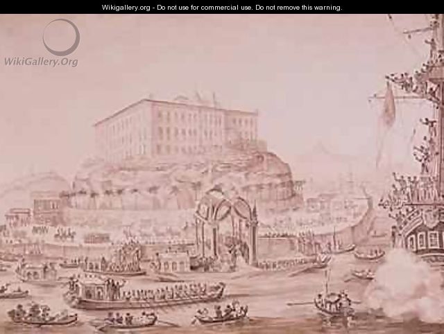 The Disembarking of Princess Leopoldine - Jean Baptiste Debret