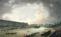 View of the Pont Neuf and the Galeries du Louvre from the Pont Royal - Pierre-Antoine Demachy