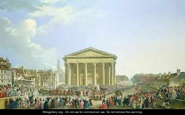 Ceremony of Laying the First Stone of the New Church of St Genevieve in 1763 - Pierre-Antoine Demachy