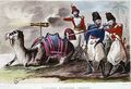 Nineteenth Century Persian Military Costumes and a Camel bearing a cannon - Rene Demoraine