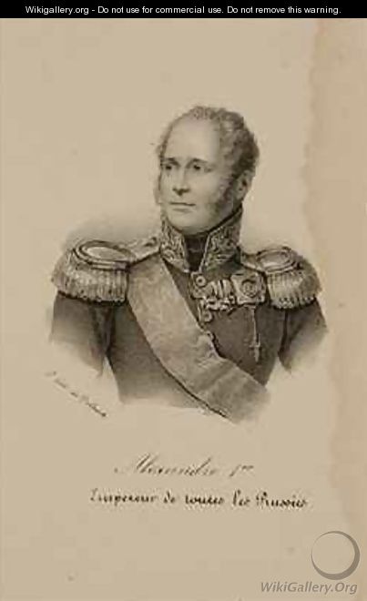 Portrait of Alexander I 1777-1825 - Francois Seraphin Delpech