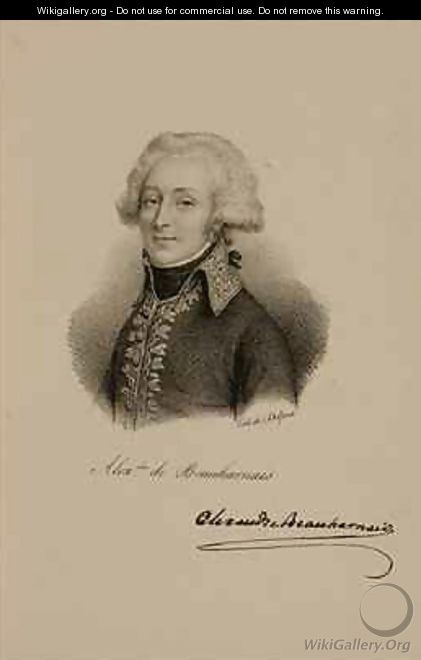 Portrait of Viscount Alexandre Francois Marie de Beauharnais 1760-94 - Francois Seraphin Delpech
