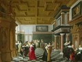 Elegant Figures dancing in an Interior - Dirck Van Delen