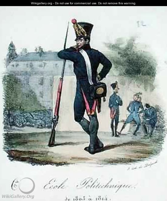 A pupil in military uniform from the Ecole Polytechnique - Francois Seraphin Delpech