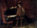 Oliver Cromwell 1599-1658 Opening the Coffin of Charles I 1600-49 - Hippolyte (Paul) Delaroche