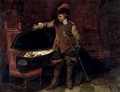 Oliver Cromwell 1599-1658 Opening the Coffin of Charles I 1600-49 - Hippolyte (Paul) Delaroche