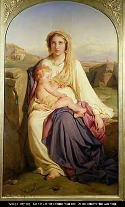 The Virgin and Child - Hippolyte (Paul) Delaroche