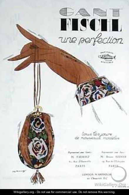 Advertisement for Fischl gloves - Desroches