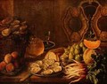A Still Life with Oysters and Fruit - Nicholas Desportes