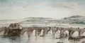 The Two Bridges Saint Cloud and Sevres - Louis Jean Desprez