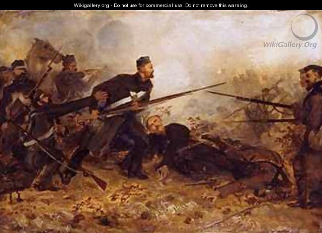 Private John McDermond 1832-68 at the battle of Inkerman on 5th November 1854 - Chevalier Louis-William Desanges