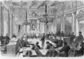 Members of the Commune in session at the Hotel de Ville Salle des Maires Paris - (after) Deroy, Auguste Victor