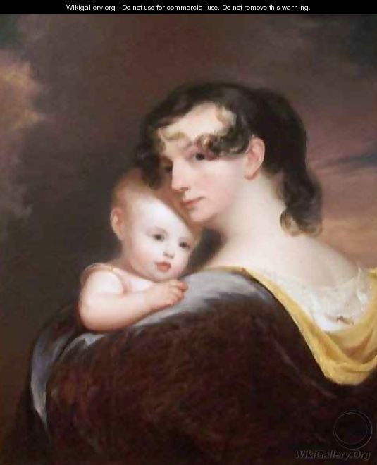 Portrait of Esther Fortune Warren and Her Daughter Hester - Thomas Sully