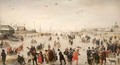 Winter Scene on a Frozen Canal - Hendrick Avercamp